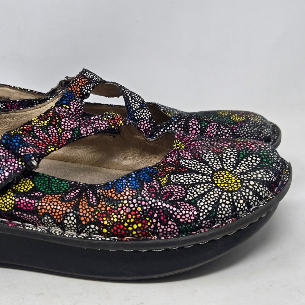 Alegria Dayna Floral Mosaic Mary Jane Shoes Womens 41 Leather Comfort DAY-564 - Picture 3 of 13